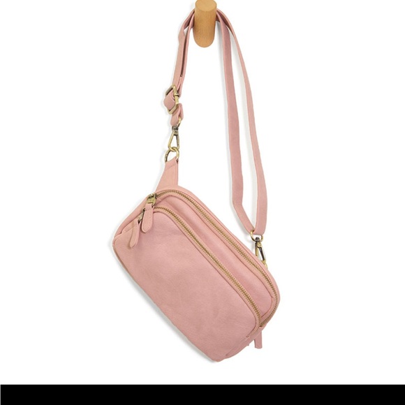 Joy Susan Kylie Double Zip Sling Belt Bag in Blush. Good used condition - Picture 2 of 12